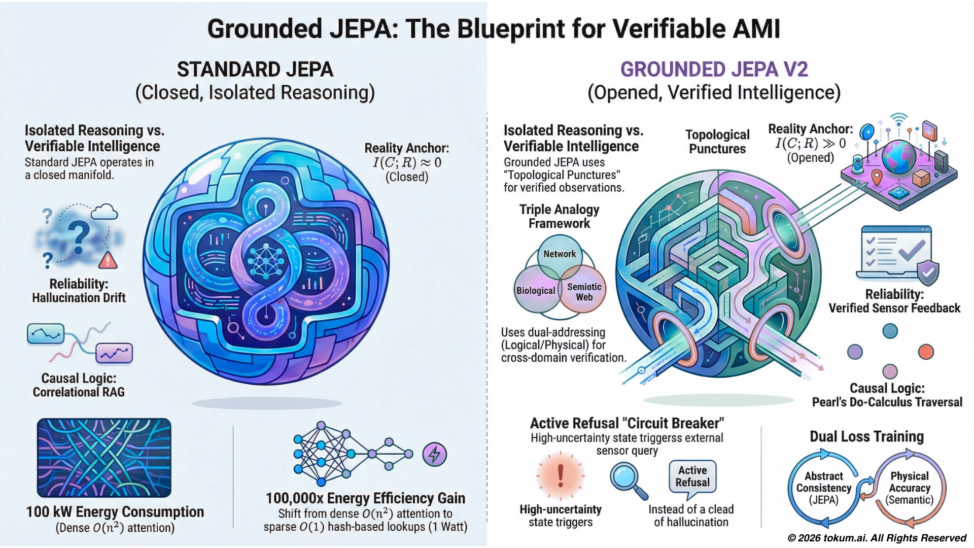 Grounding JEPA for Active Manifold Intelligence: from topological closure to open manifold architecture
